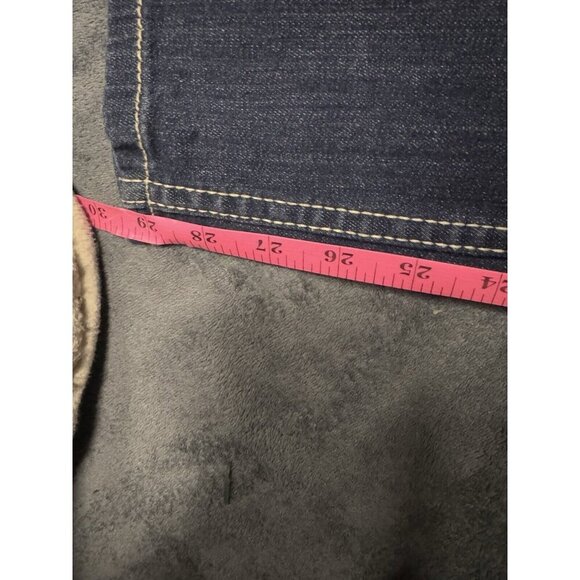 levi 524 Too SuperLow Straight size 7 S/C Embroidered Pockets Medium Wash - Picture 8 of 8